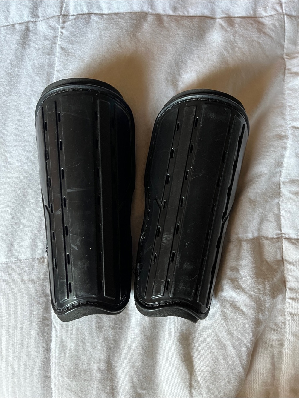 Black Soccer Shin Guards - Pair
